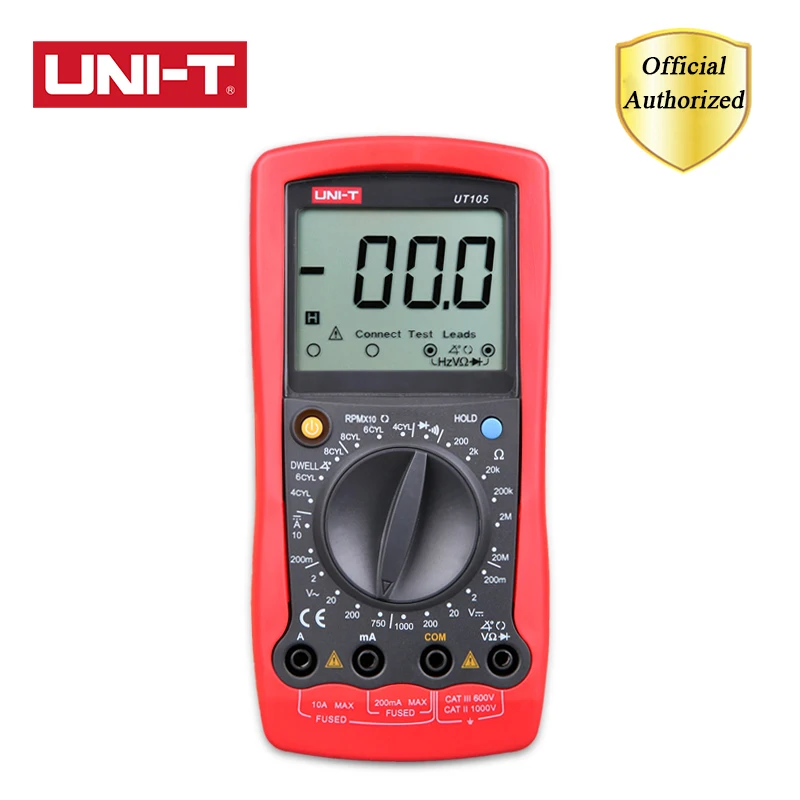 UNI-T UT105 UT107 ручной Автомобильный цифровой мультиметр Измерение скорости