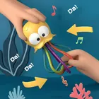 Игрушка детская силиконовая Монтессори, погремушка-грызунок для новорожденных от 0 до 12 месяцев, сенсорная развивающая игрушка для детей, подарок на 1 год