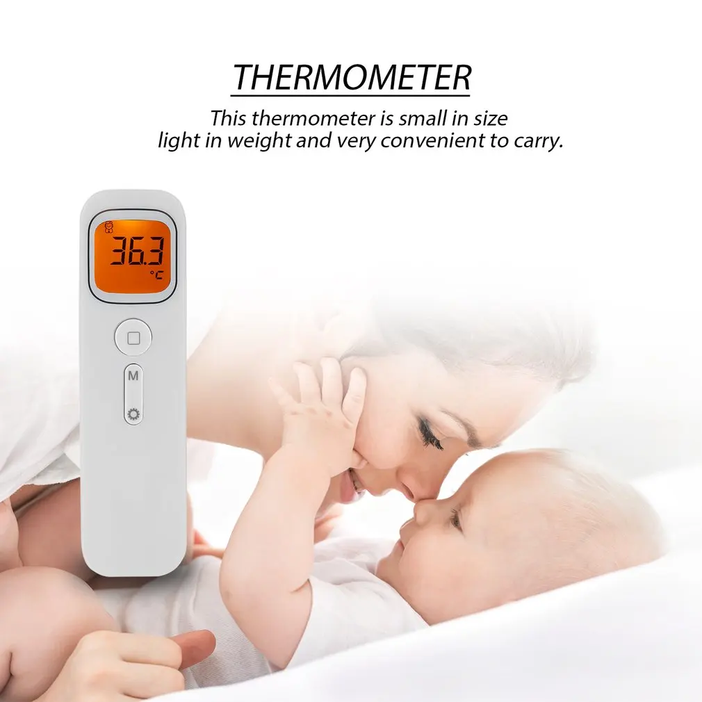 

1PCS Portable Non-Contact Forehead Thermometer Digital Infrared Thermometer LED Display Multifunction Baby Food Thermometer