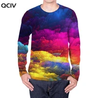 qciv brand colorful long sleeve t shirt men painting anime clothes abstract long sleeve shirt art t shirt mens clothing summer