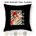 Чехол Gowther для подушки, наволочка из хлопка и льна, наволочка Gowther с черным клевером, аниме, черный клевер, манга, креативный тренд