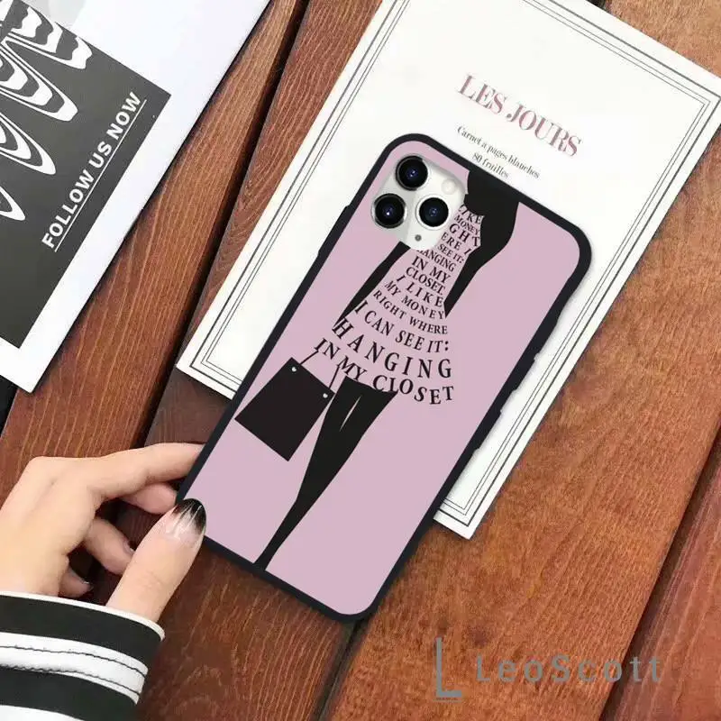 

Fashion woman dress from words Phone Case for iPhone 11 12 pro XS MAX 8 7 6 6S Plus X 5S SE 2020 XR