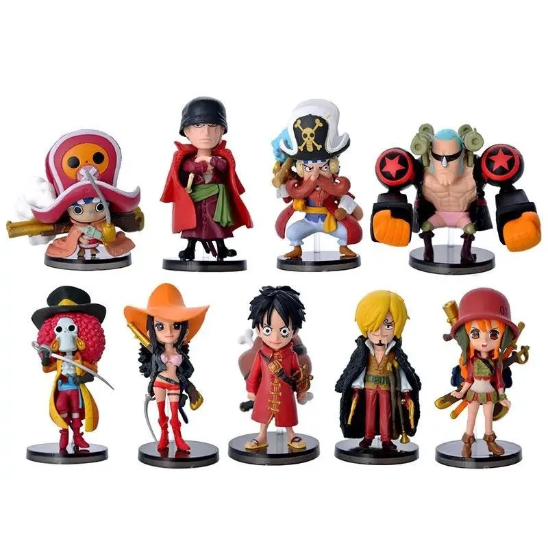 

Экшн-фигурка One Piece 67 поколения из 9 красных пиратов ручная работа One Piece Q версия Luffy Soron Choba Doll модель Украшение
