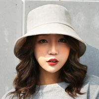 yqyxcy bucket hat women summer autumn cotton black outdoor sunscreen sun hats for women men fisherman cap korean solid