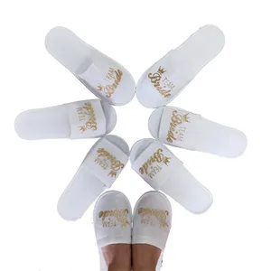 1 пара, одноразовые мягкие тапочки для вечеринки невесты