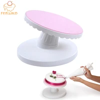 2 in 1 tilting cake turntable stand revolving plastic cake decorating turntable rotating diy cake decoration accessories 434