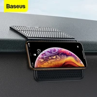 baseus universal car anti slip mat for car dashboard auto multi function phone coins gel sticky pad non slip mats car gadget