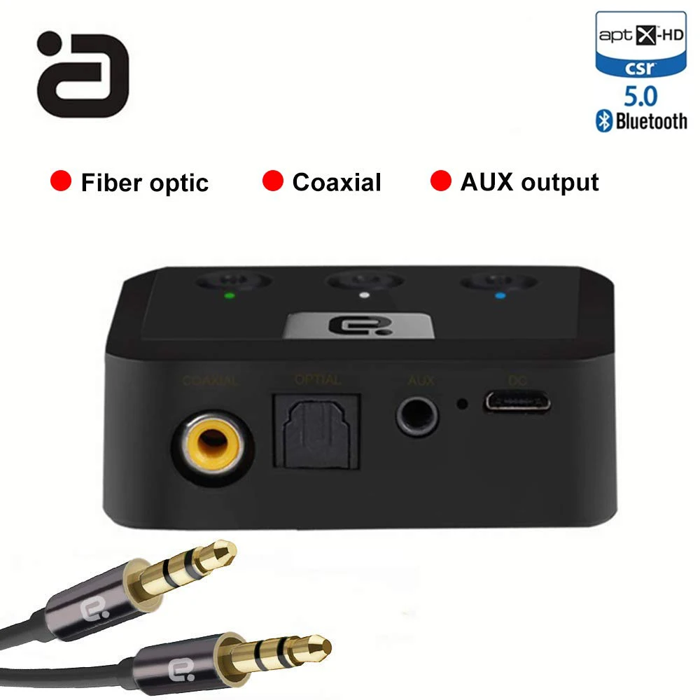 Мини Bluetooth 5,0 Aptx HD низкая задержка RCA Aux 3,5 мм Цифровой коаксиальный SPDIF оптический беспроводной аудиоресивер динамик музыкальный адаптер