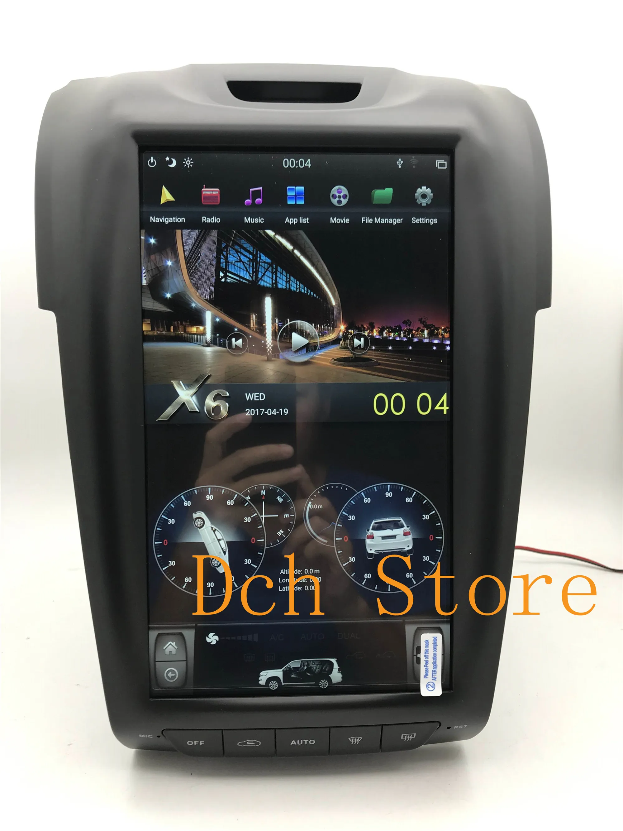 12 1 ''вертикальный автомобильный DVD плеер в стиле tesla Android 9 0 GPS навигация радио