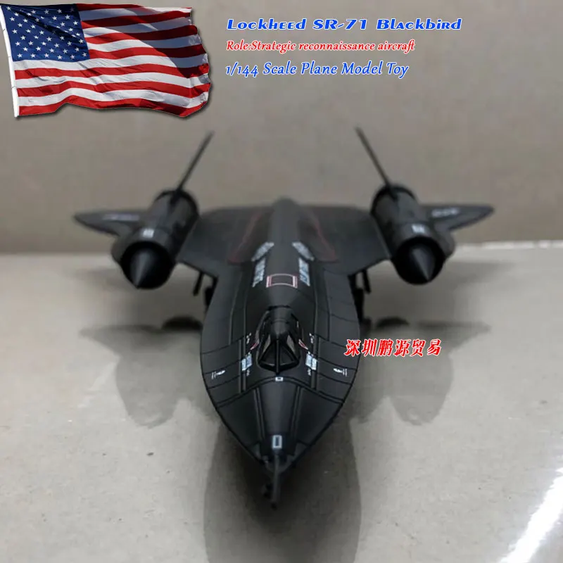 WLTK 1/144 масштаб военная модель игрушки SR-71 Blackbird литой металлический самолет модель игрушки для коллекции, подарок, дети, украшения