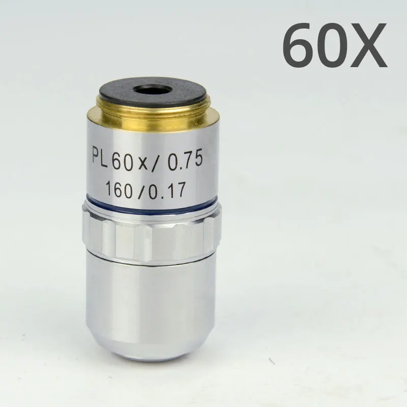 60X Микроскоп часть 195 100x/1,25 ПЛАН Ахроматический объектив для биологического микроскопа металлоскоп - Цвет: 60X