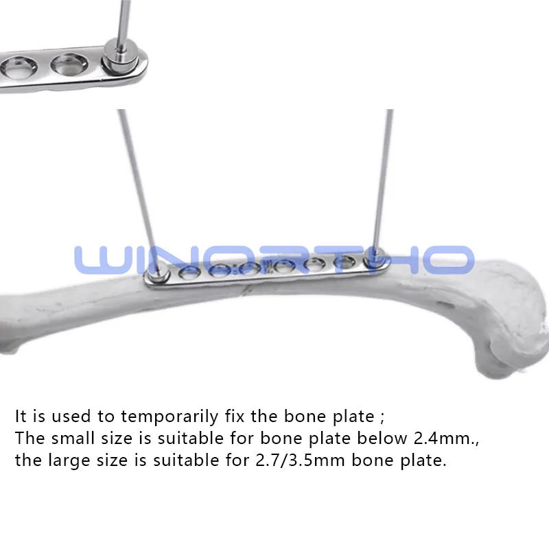

2pcs package orthopedic instrumens set fixation pins Olive Wire veterinary animal bone plate screw
