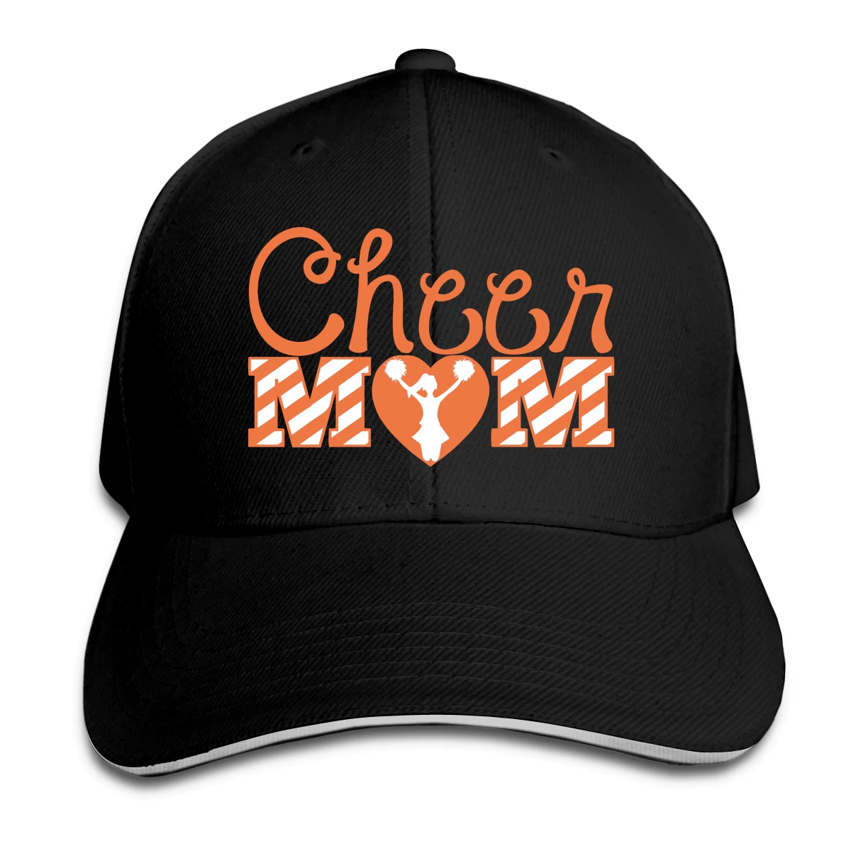 

Cheer Mom T mens woman's Fashionable breathable Sun Caps