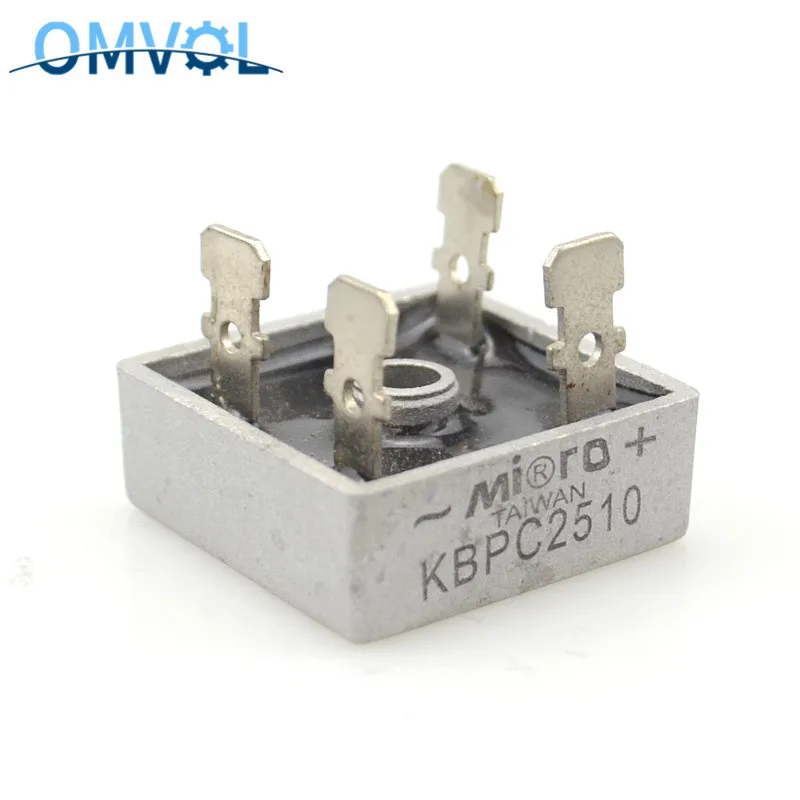 Мостовые выпрямители 50 А 1000 В KBPC5010 часто используются с трансформаторами |