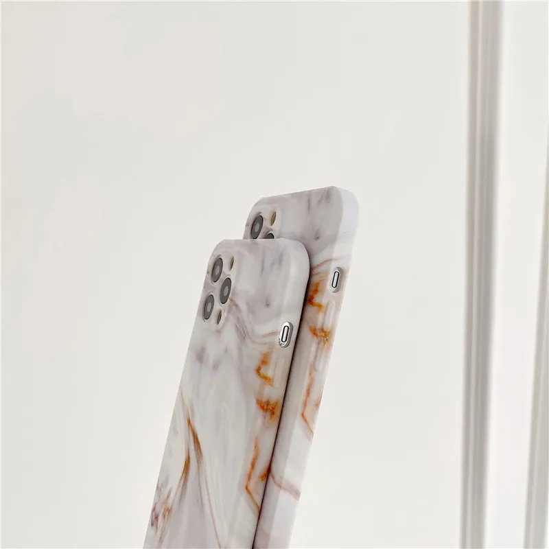 

INS White Marble Liquid silicon Phone Case For iPhone 12 mini 11 Pro Max XR X XS Max 7 8 Plus Soft TPU Back Cover Capa