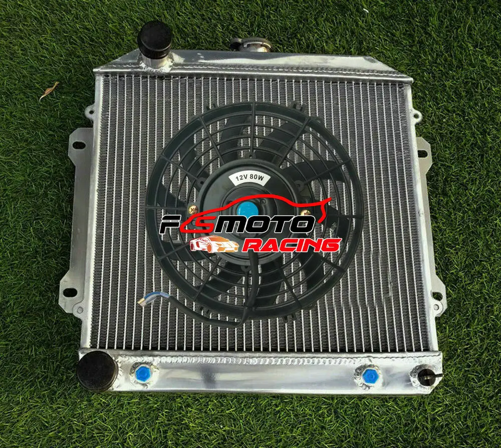 5-рядный алюминиевый радиатор + вентилятор 1971-1977 для Toyota Celica A20 TA28 1.6L 2T I4 AT/MT |