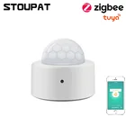 Датчик движения Tuya ZigBee, беспроводной инфракрасный датчик движения с поддержкой Wi-Fi, с приложением