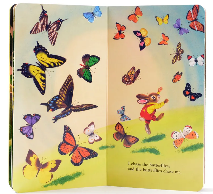 Книга на английском языке Я кролик жесткая карточка книга с картинками для детей