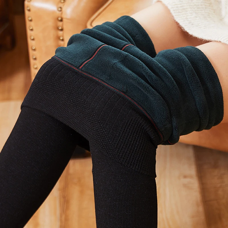 Зимние кашемировые колготки для женщин с высокой талией корректирующие бедра