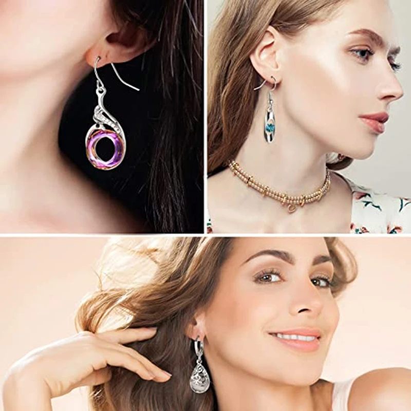 

16 Pairs Teardrop Crystal Drop Dangle Earrings for Women Boho Hoop Earrings Kit MXME
