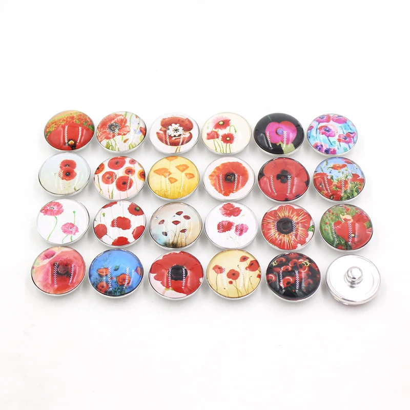 24 шт. сменные кнопки с кабошоном 18 мм|diy cabochon|jewelry diy18mm snaps |