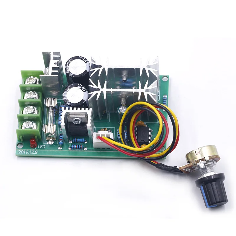 

20A Current Regulator Controller 12V 24V 36V 48V DC Motor Speed Regulator High Power Drive Module PWM DC Motor Speed Controller