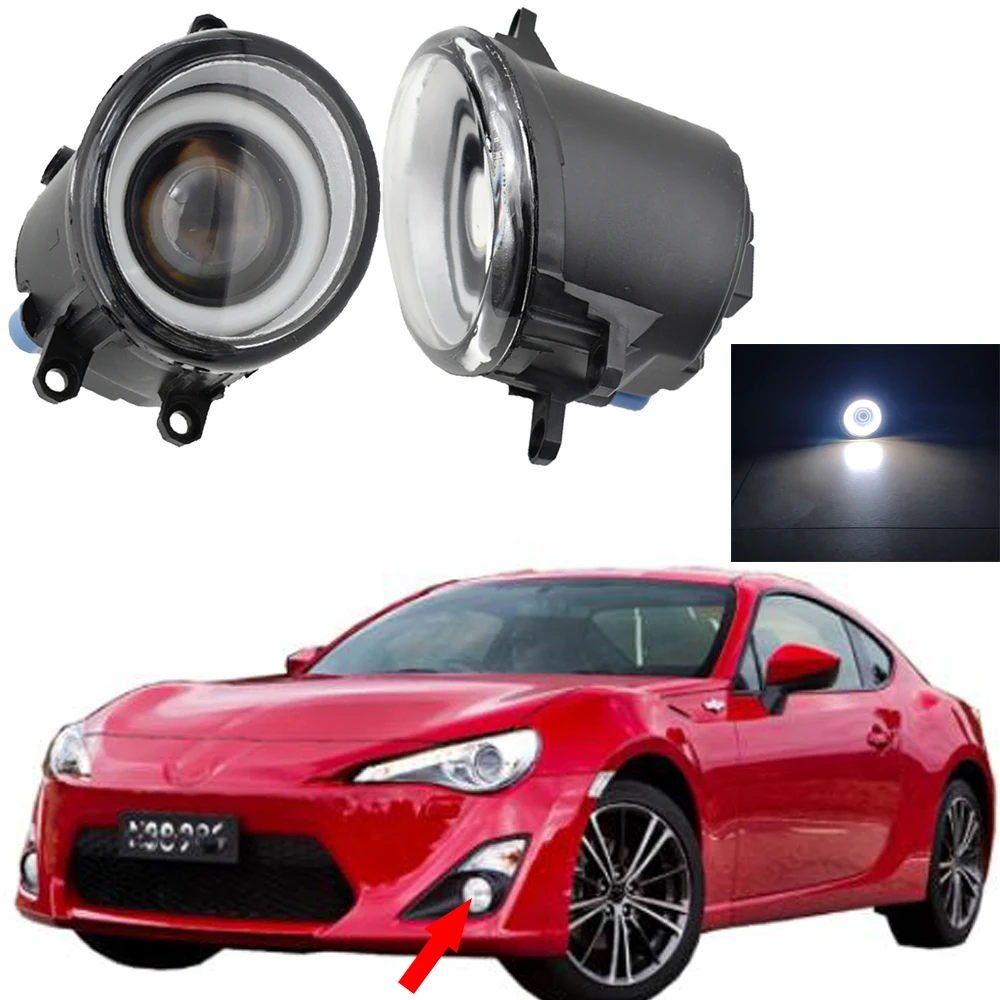 

Высокое качество 2 шт. светодиодный ГЛАЗА АНГЕЛА Фары противотуманные лампы передний бампер противотуманные фары для Toyota GT86 86 для Toyota Land ...