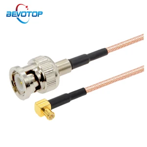 10PCS/LOT MCX Male Right Angle to BNC Male Cable RG316 Extension Pigtail RF Coaxial Jumper MCX BNC Cord Wholesales