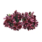 12 шт. 2,5 см маленькие шелковые искусственные цветы для свадьбы, вечеринки, украшения дома, аксессуары сделай сам, искусственные цветы с тычинками