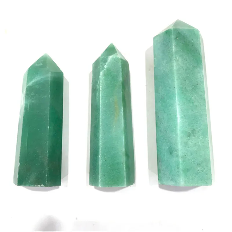 

Природный зеленый авантюрин обелиск кварцевый кристалл палочка точечное Исцеление украшение натуральные кристаллы кварца