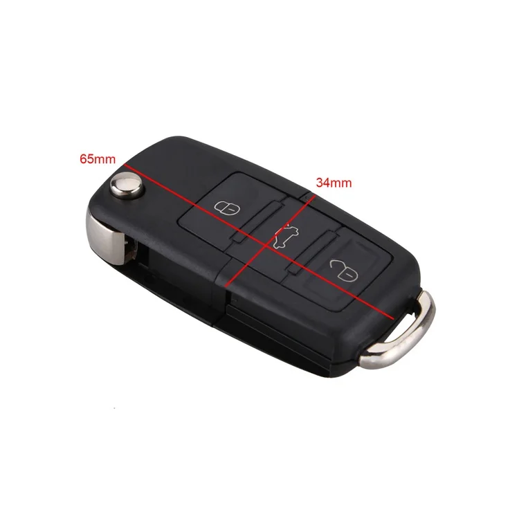 Yetaha 3 кнопки флип складной корпус автомобильного ключа дистанционного