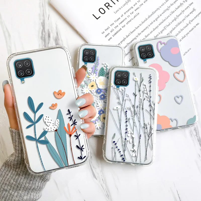 

For Vivo Y20 Y20i Case Flower Case For Vivo Y91 Y90 Y91C Y83 Y81 Y79 Y75S Y73 Y75 V7 Plus Y17 Y15 Y12 Y11 2019 TPU Back Cover