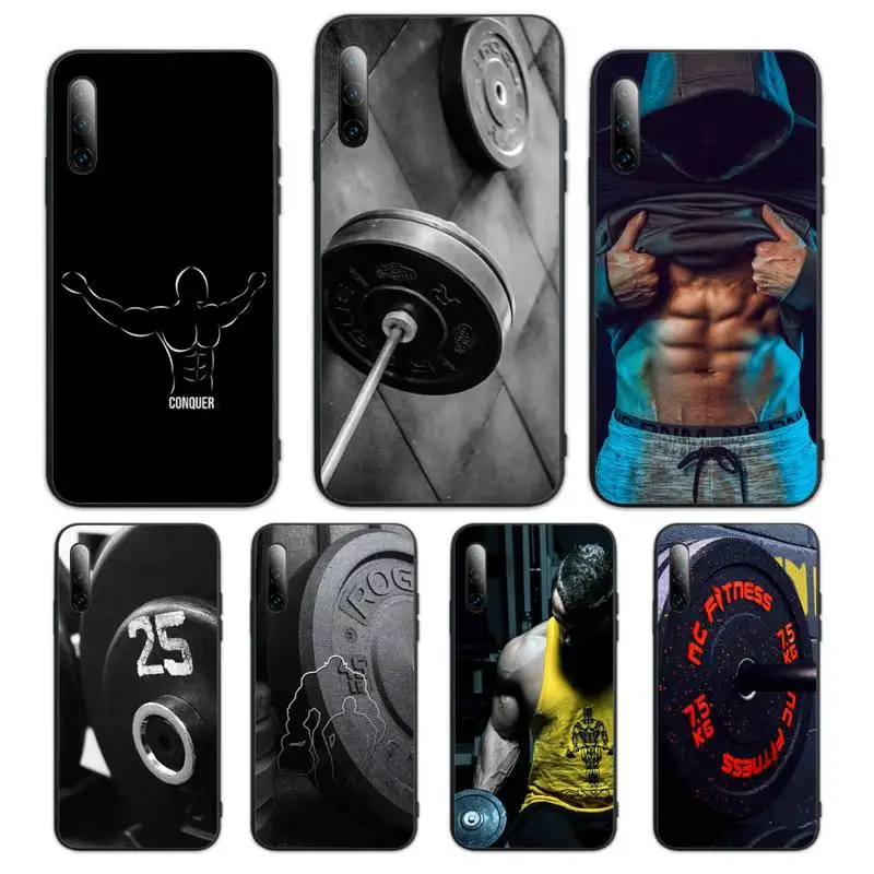 

Bodybuilding Gym Fitness Phone Case For Huawei Mate 9 10 20x 30 40 Lite Pro TPU Cover