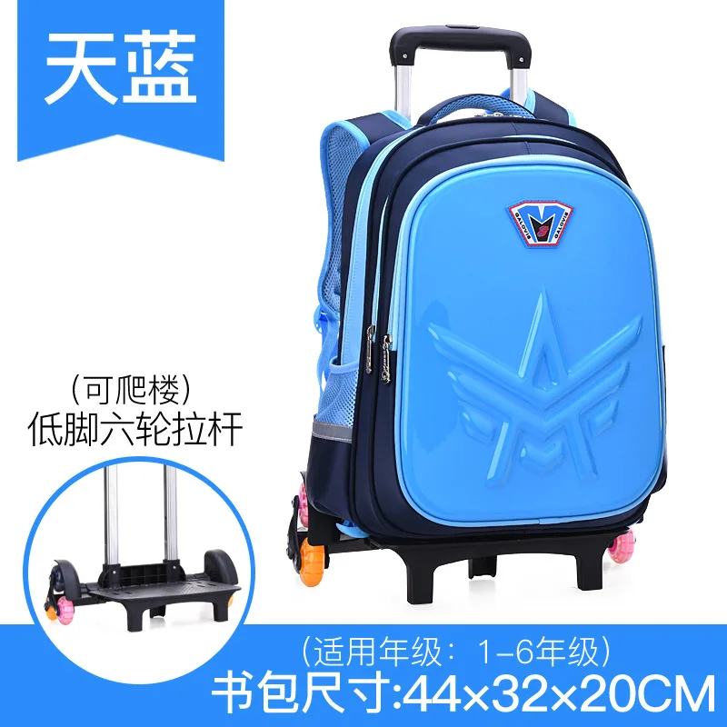 

Trolley Children School Bags Mochila Kids Backpacks With Wheel Trolley Luggage For Girls Boys backpack Escolar Backbag Schoolbag