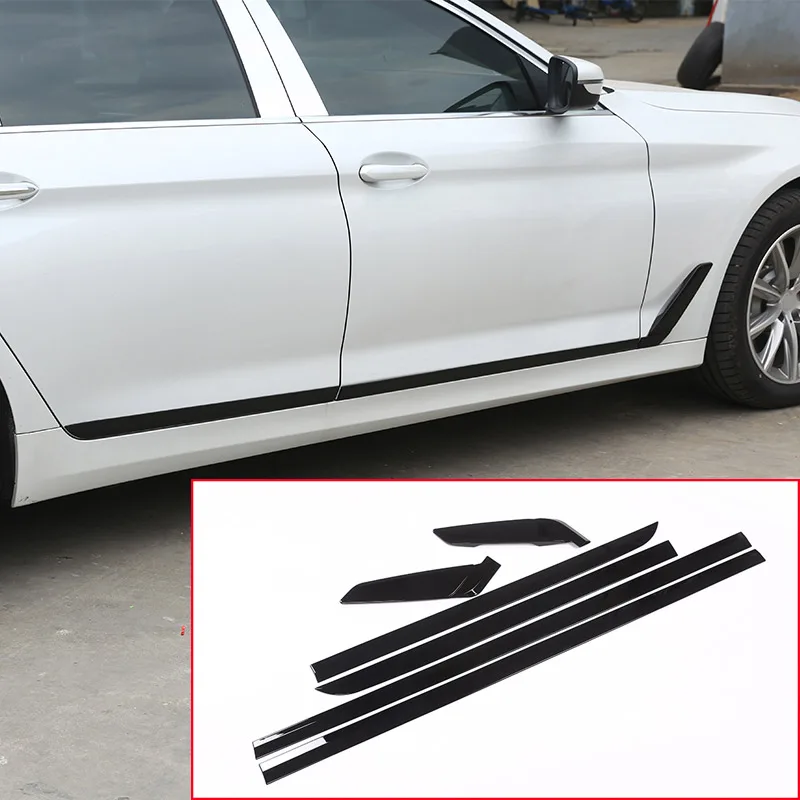 

6 шт., декоративные полоски для боковых дверей BMW 5 серии G30 2017 2018