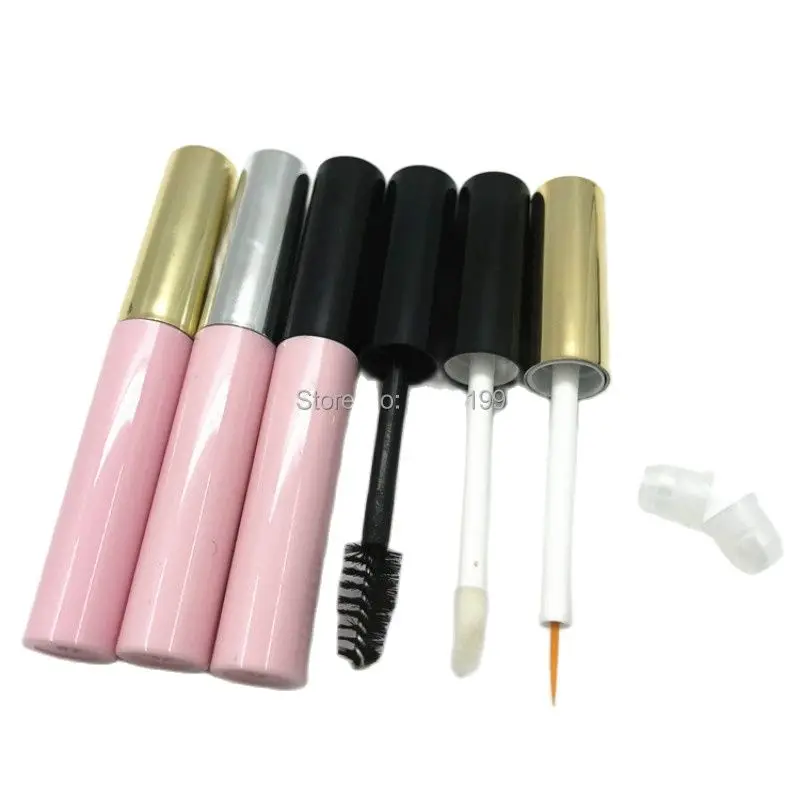 Empty Lipgloss Tube 1.5ml Mini Mascara Sub-bottle Pink Eyeliner Cosmetic Container Lip Gloss 50pcs | Красота и здоровье