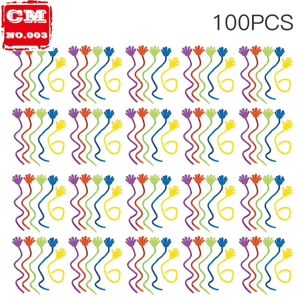 

100Pcs Sticky Hands Palm Toys Funny Gadgets Practical Jokes Squishy Party Prank Gifts Novelty Gags Toys For Children Brinquedos