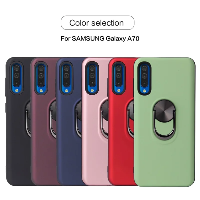 Luxury Magnetic Metal Ring Case For Samsung A70 A50 Silicone TPU Cover Cases for Galaxy A10 A20 A30 A40 A30S A50S Fundas |