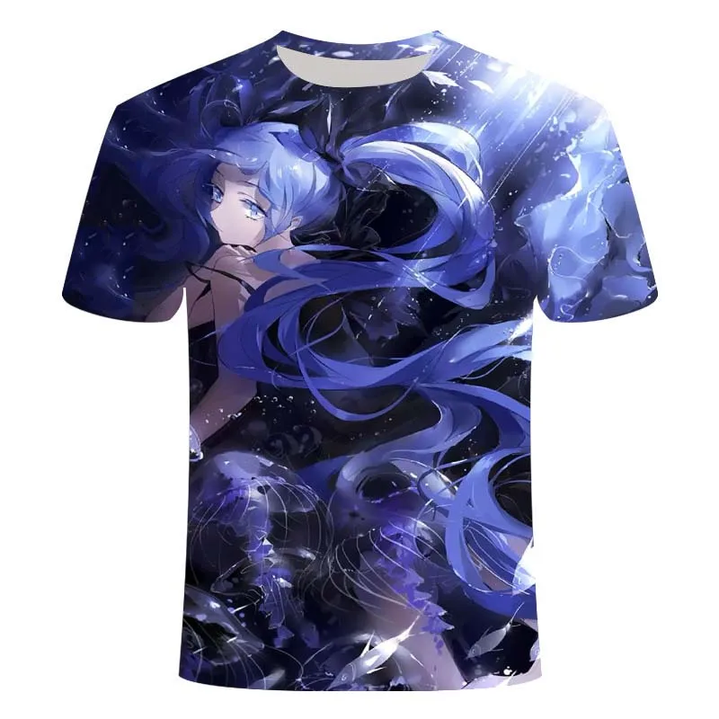 

Men and Women T-shirt 3D Sexy Anime Character Fashion Harajuku Style Short-sleeved T-shirt 2020 Summer New Hot