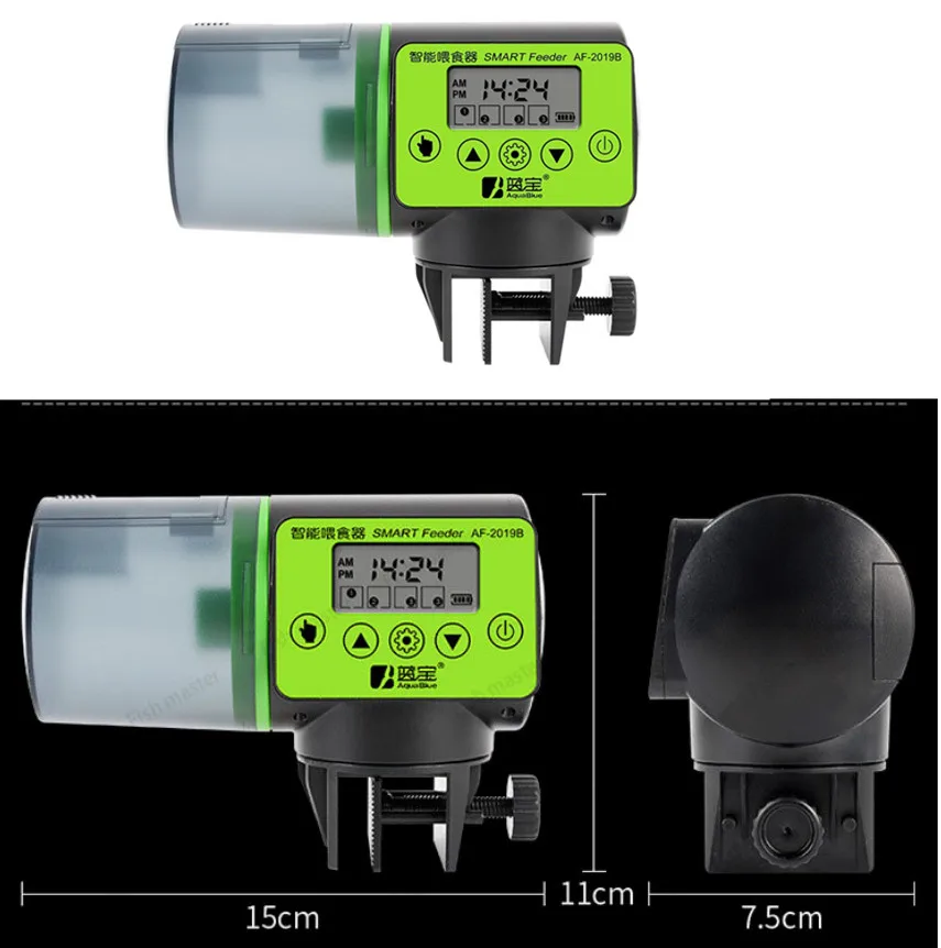 

New Aquarium Tank Auto Fish Feeder Timer Digital LCD Automatic Food Feeding Electronic Fish Foods Feeder