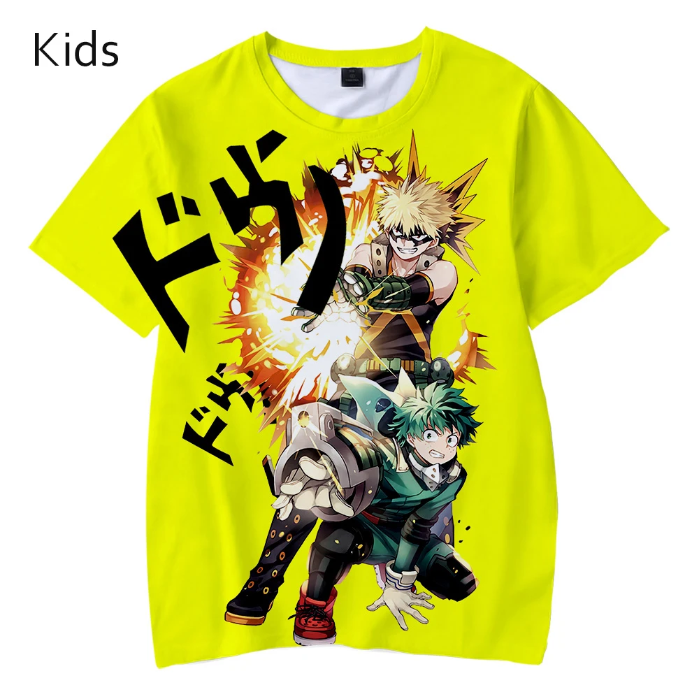Футболка детская с коротким рукавом и 3D-принтом Моя геройская Академия | Мужская