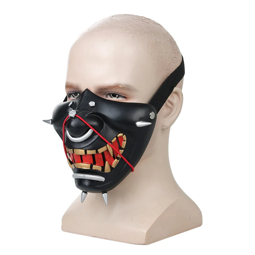 Tsushima маска японских самураев пластичный монтаж Косплэй Кабуки смолы маски