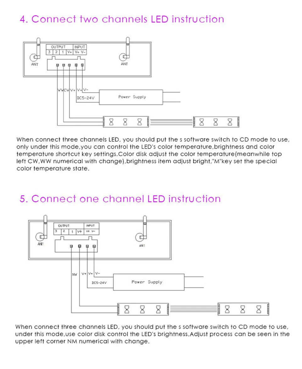 Wifi светодиодный RGB пульт дистанционного управления DC12-24V RF сенсорный пульт управления 3 канала с помощью приложения Android/IOS для SMD5050 3528 RGB светодиодная лента