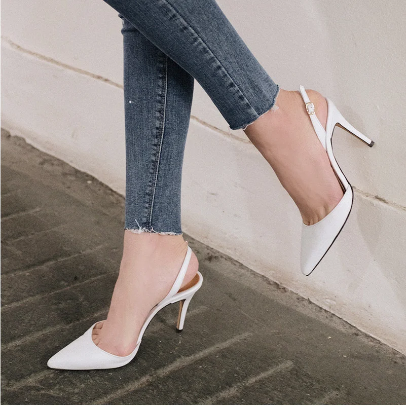 

2021 new summer women's sandals thin heel work pointy versatile fashion women's shoes high heels