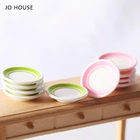 jo house mini colorful dinner plate model 112 16 dollhouse minatures model dollhouse accessories
