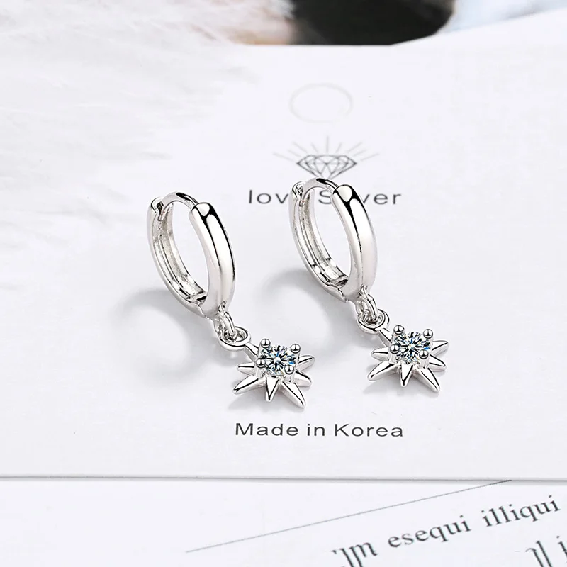 Женские серьги-кольца MEETSOFT из серебра 925 пробы с защитой от аллергии | Украшения и