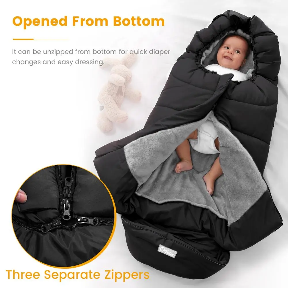 Orzbow детский спальный мешок конверт зимний для коляски теплый детей