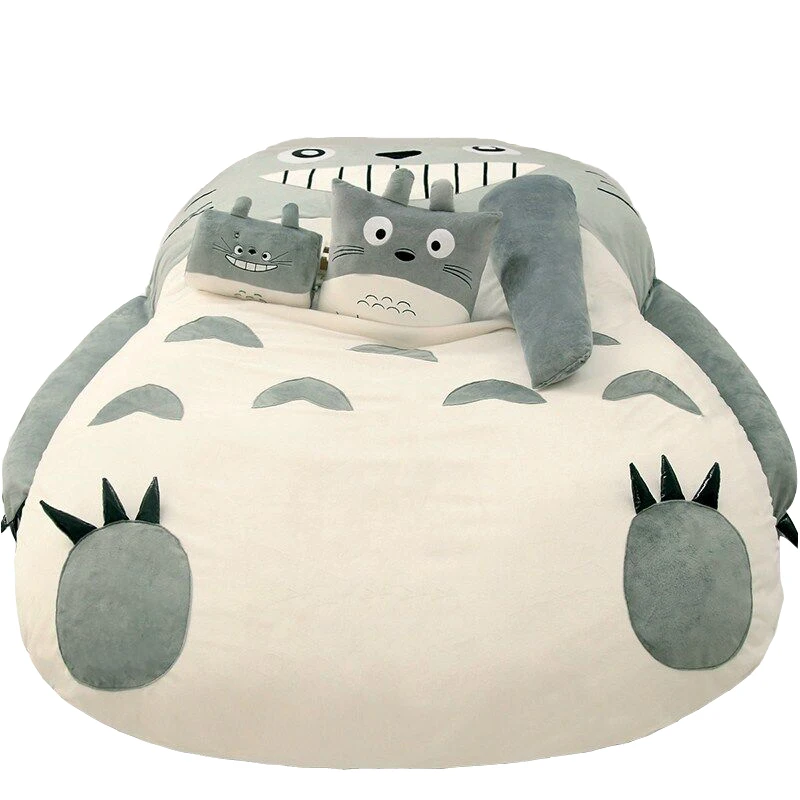 

TOTORO LAZY BED COUCH TATAMI MATTRESS CHINCHILLAS LENGTHENED THICKENED BED CARTOON BALCONY SOFA BEDROOM LOUNGE BED CHILDREN GIFT