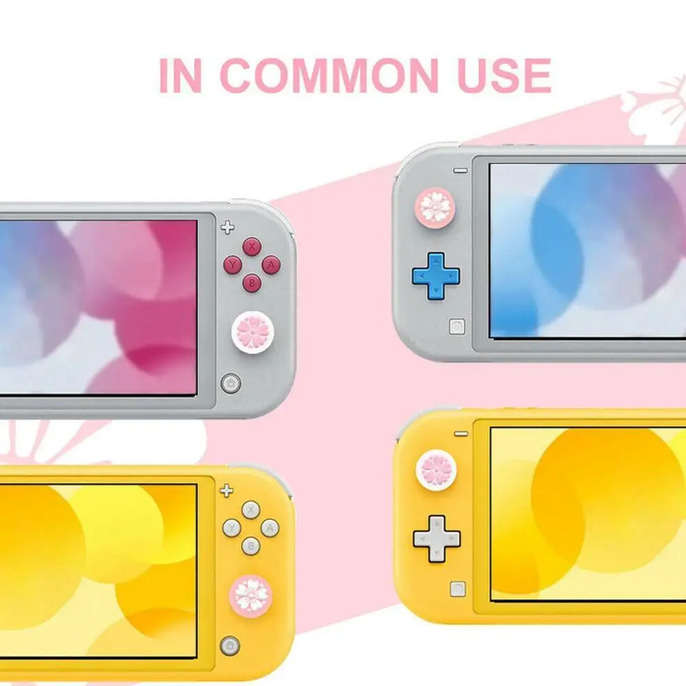 Милая девочка цветок Сакура палка для большого пальца ручка Крышка джойстика