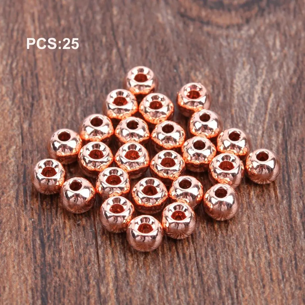 bronze 3.3mm 25 шт. Вольфрам щелевые мушек Головы Бусины Nymph с шариковой головкой для Вязание мушек материалы 2/2. 4/2. 8/3. 3/3. 8/4. 6 мм - Цвет: bronze 3.3mm